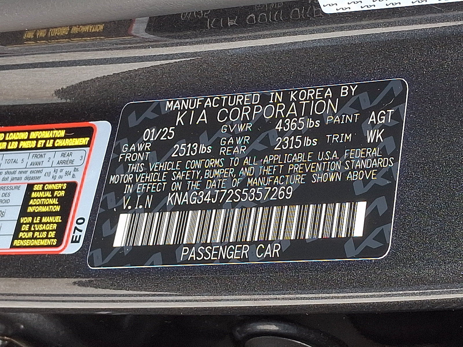 Certified 2025 Kia K5 EX FWD image 30