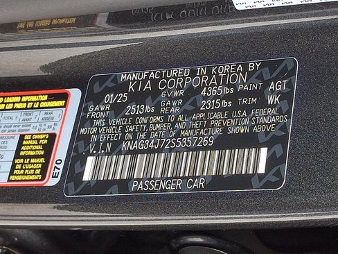 Certified 2025 Kia K5 EX FWD image 30