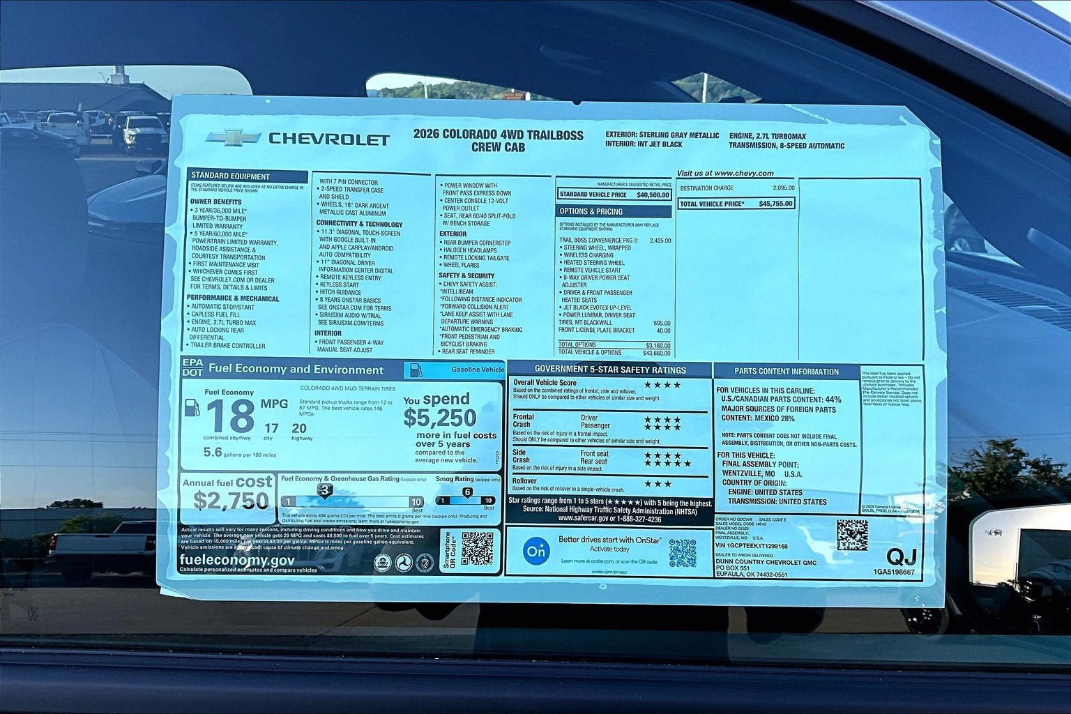 New 2026 Chevrolet Colorado Trail Boss AWD/4WD image 14