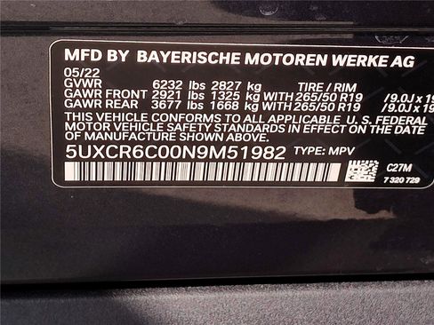 Used 2022 BMW X5 xDrive40i w/ Parking Assistance Package image 15