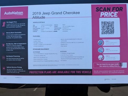 Used 2019 Jeep Grand Cherokee Altitude AWD/4WD image 22