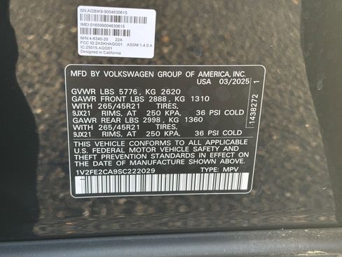 Certified 2025 Volkswagen Atlas Cross Sport SEL Premium R-Line image 30