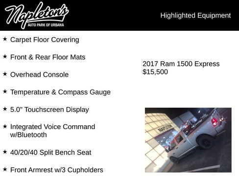 Used 2017 RAM 1500 Express w/ Express Value Package image 5