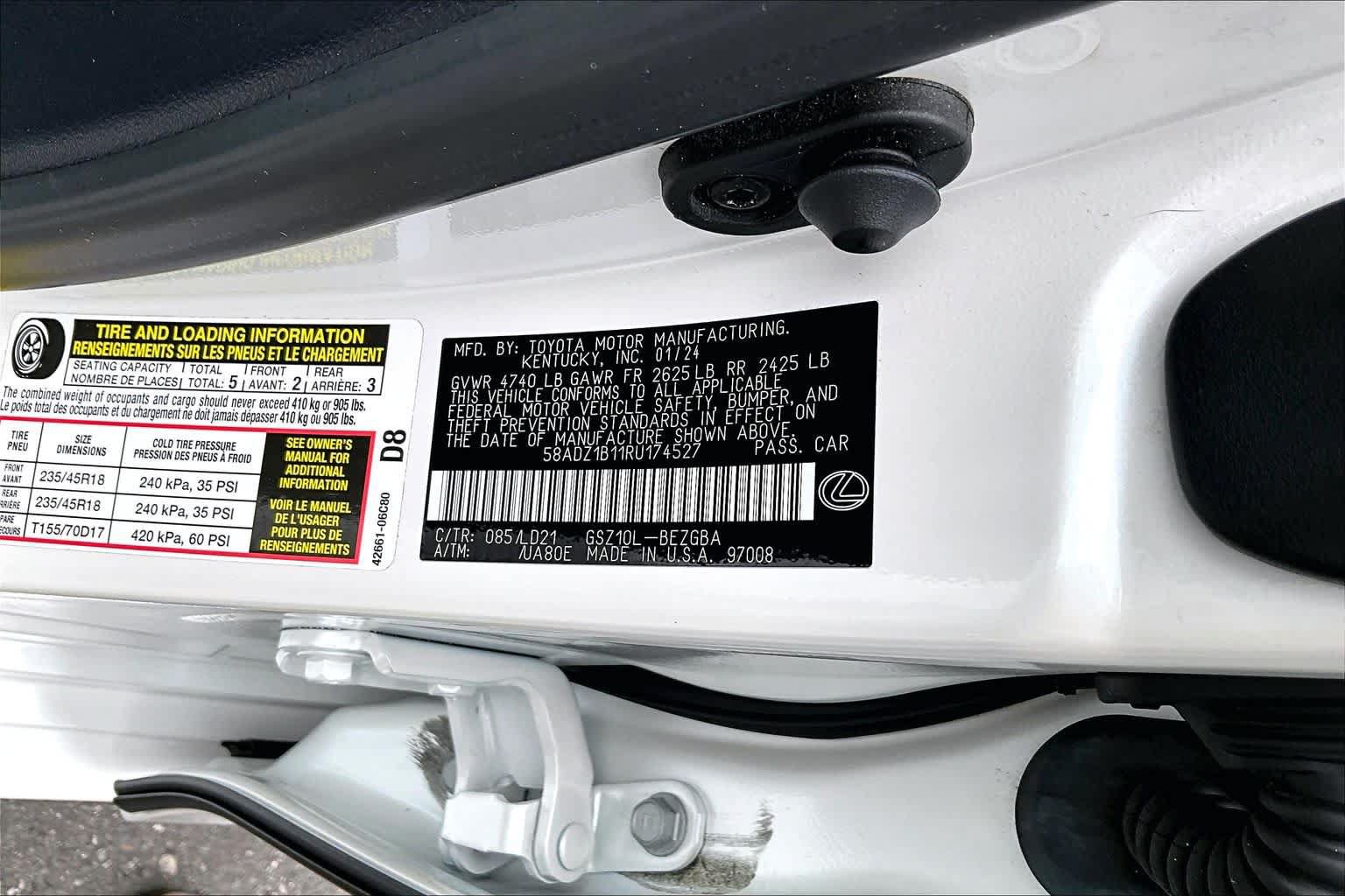 Used 2024 Lexus ES 350 w/ Premium Package FWD image 37