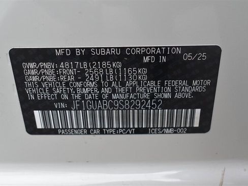 Used 2025 Subaru Impreza 2.0i AWD/4WD image 28