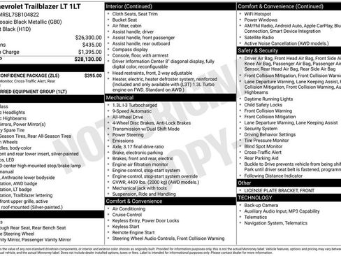 Certified 2025 Chevrolet TrailBlazer LT w/ Driver Confidence Package AWD/4WD image 5