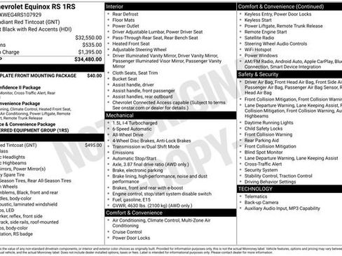 Used 2024 Chevrolet Equinox RS AWD/4WD image 38
