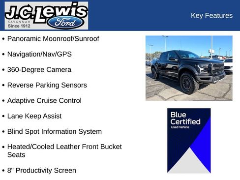 Certified 2018 Ford F150 Raptor w/ Equipment Group 802A Luxury image 35