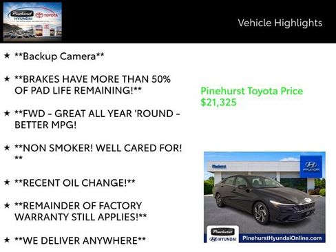 Certified 2025 Hyundai Elantra SEL FWD image 20