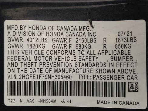 Used 2022 Honda Civic EX image 33