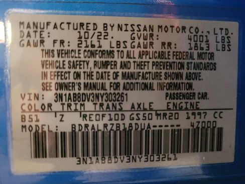 Used 2022 Nissan Sentra SR w/ Electronics Package FWD image 33