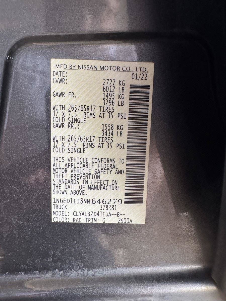 Used 2022 Nissan Frontier SV RWD image 48