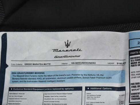 Used 2024 Maserati GranTurismo Modena image 80