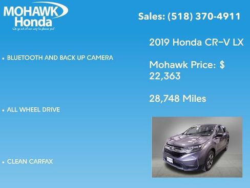 Certified 2019 Honda CR-V LX image 8