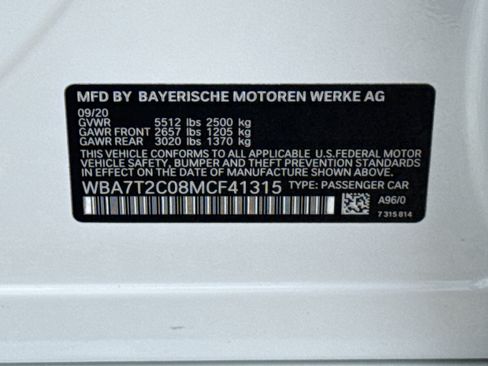 Used 2021 BMW 740i w/ Premium Package RWD image 35