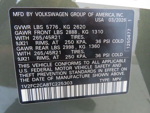 New 2026 Volkswagen Atlas Cross Sport SEL Premium R-Line AWD/4WD image 29