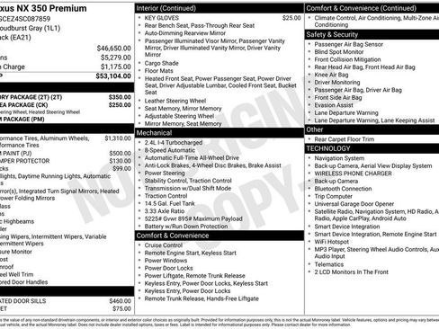 Used 2025 Lexus NX 350 AWD w/ Accessory Package (2T) image 35