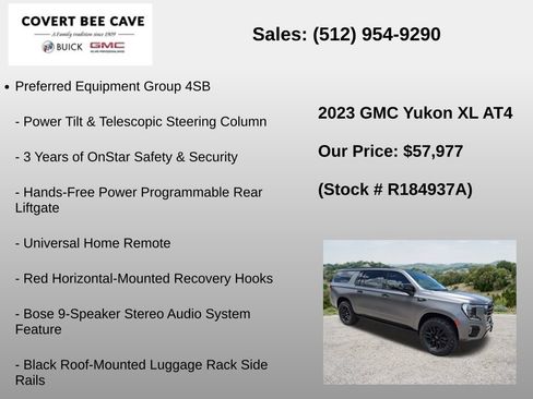 Used 2023 GMC Yukon XL AT4 w/ AT4 Premium Package AWD/4WD image 18