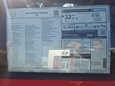 New 2026 Nissan Sentra SR FWD image 34