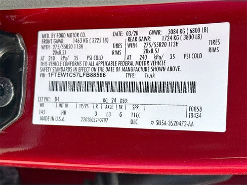 Used 2020 Ford F150 Lariat w/ Equipment Group 502A Luxury image 36