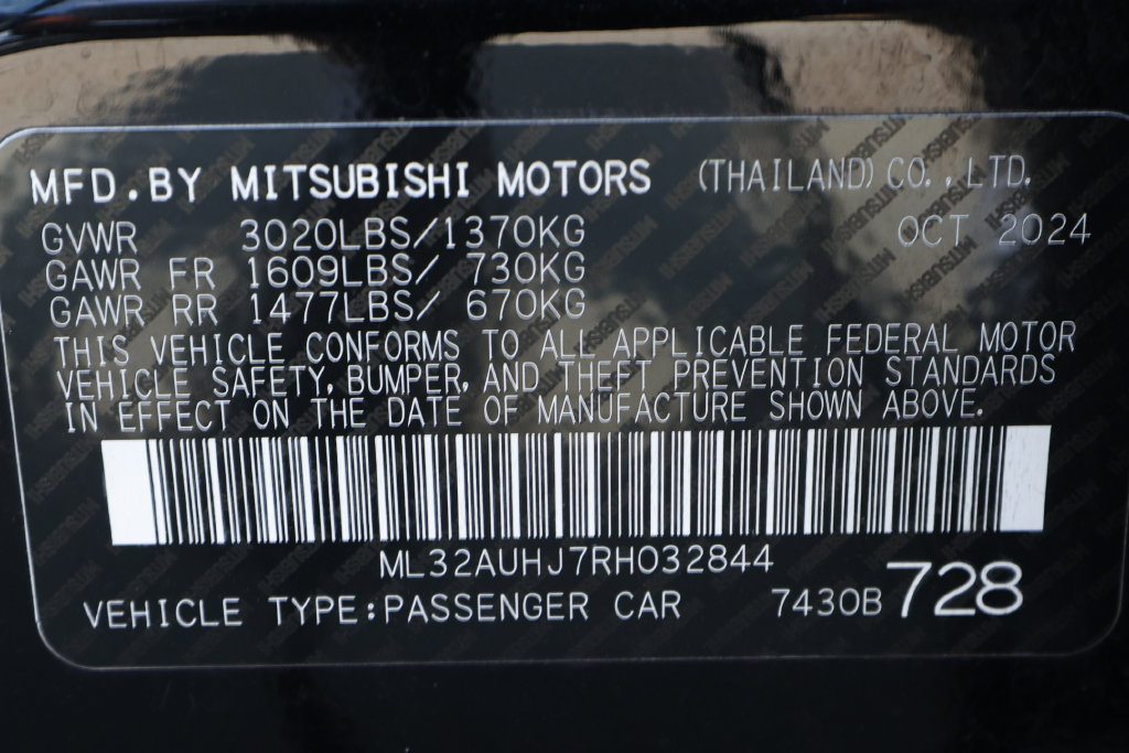 Used 2024 Mitsubishi Mirage ES FWD image 12