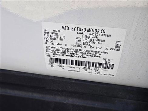 Used 2022 Ford Explorer XLT image 20