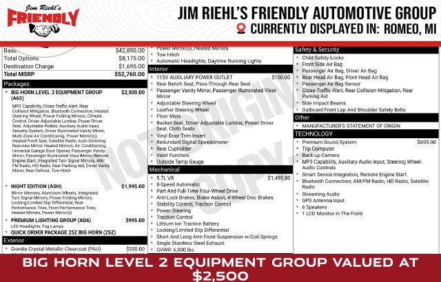 Used 2020 RAM 1500 Big Horn AWD/4WD image 1