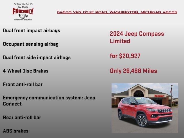 Used 2024 Jeep Compass Limited AWD/4WD image 15