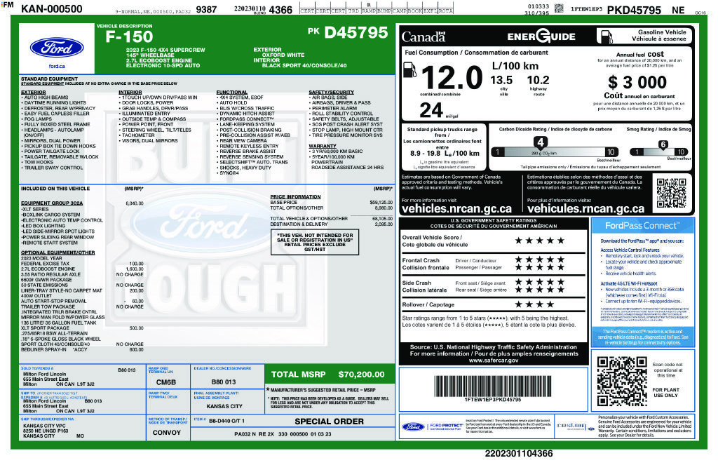 Used 2023 Ford F150 XLT w/ Equipment Group 302A High AWD/4WD image 46