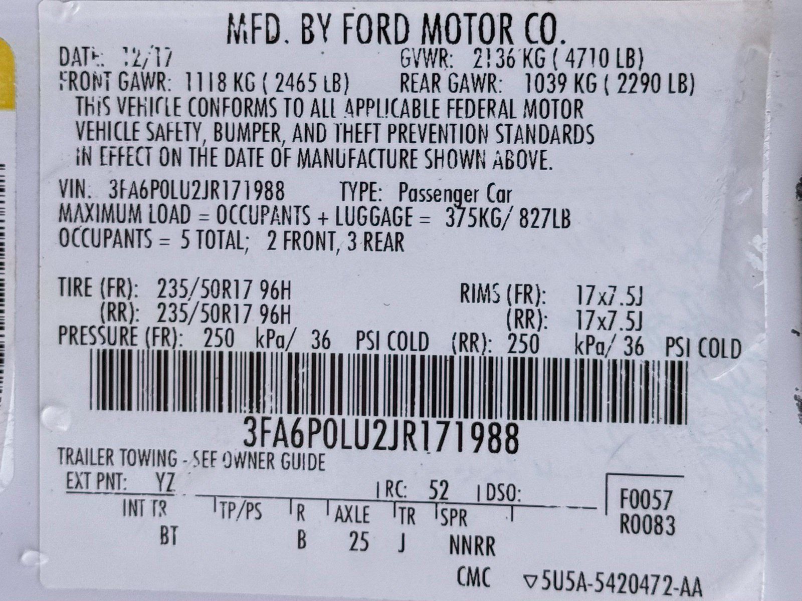 Used 2018 Ford Fusion SE w/ Equipment Group 602A FWD image 40