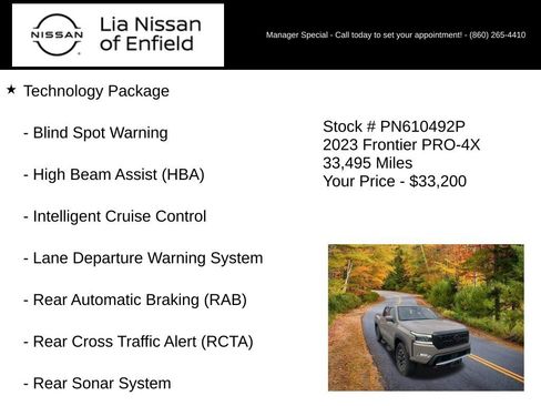 Certified 2023 Nissan Frontier PRO-4X w/ Pro Convenience Package AWD/4WD image 15
