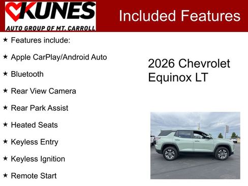 New 2026 Chevrolet Equinox LT w/ LPO, Floor Liner Package image 3