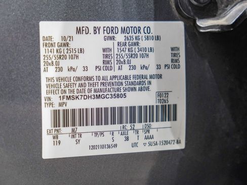 Used 2021 Ford Explorer XLT w/ Equipment Group 202A image 64