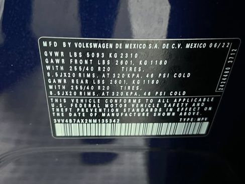 Certified 2022 Volkswagen Tiguan SEL R-Line AWD/4WD image 30