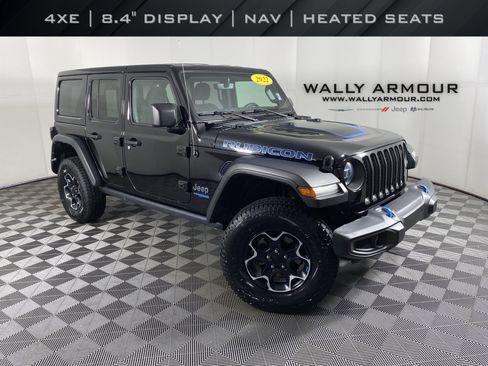 Used 2022 Jeep Wrangler Unlimited Rubicon 4xe w/ Cold Weather Group AWD/4WD image 1
