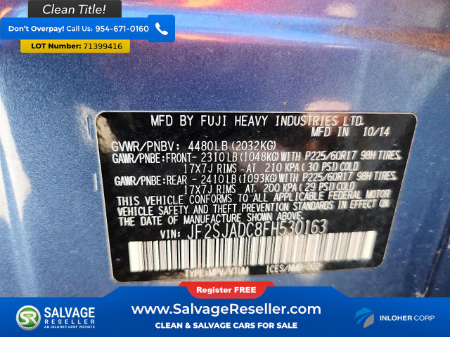Used 2015 Subaru Forester 2.5i Premium w/ All-Weather Package AWD/4WD image 17