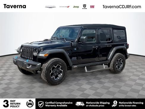 Used 2023 Jeep Wrangler Unlimited Rubicon 4xe w/ Cold Weather Group AWD/4WD image 1