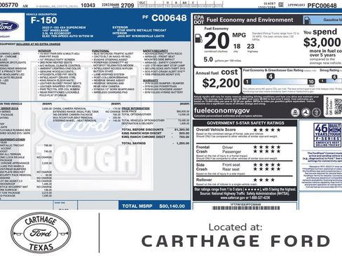 Used 2023 Ford F150 King Ranch w/ Equipment Group 601A High AWD/4WD image 1