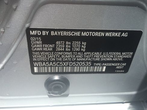 Used 2015 BMW 528i Sedan RWD image 7