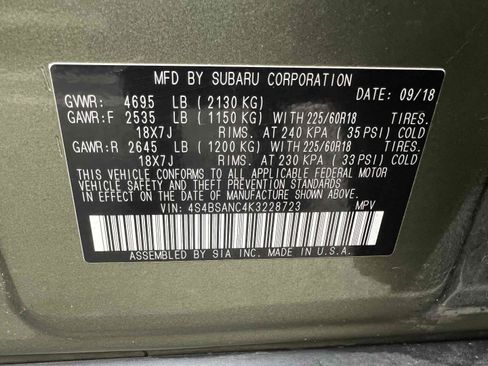 Used 2019 Subaru Outback 2.5i Limited w/ Popular Package #2 image 12