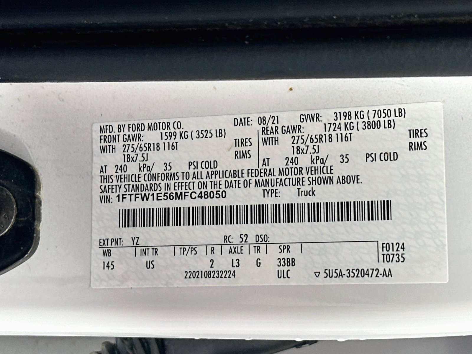 Used 2021 Ford F150 XLT w/ Equipment Group 302A High AWD/4WD image 31