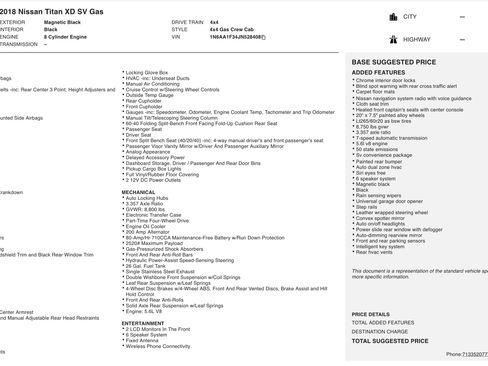 Used 2018 Nissan Titan SV image 3