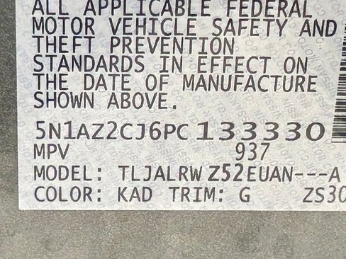 Certified 2023 Nissan Murano SL w/ Cargo Package FWD image 58