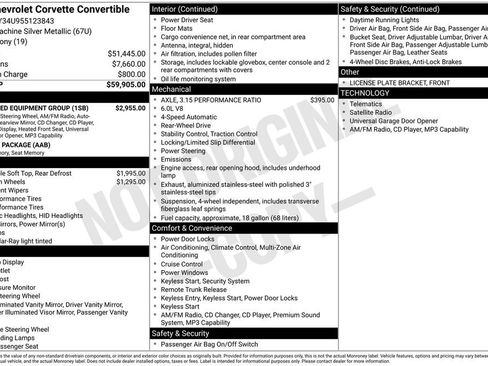 Used 2005 Chevrolet Corvette Convertible w/ Preferred Equipment Group RWD image 2