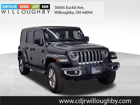 Used 2021 Jeep Wrangler Unlimited Sahara w/ Uconnect 4C Nav & Sound Group image 3