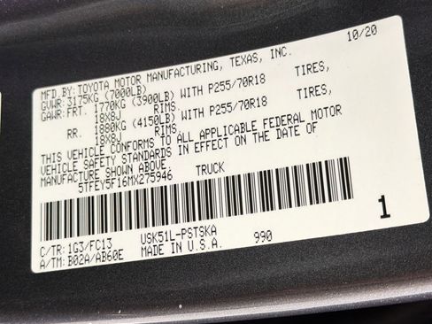 Used 2021 Toyota Tundra SR5 w/ SR5 Upgrade Package image 22