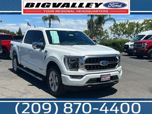 Certified 2021 Ford F150 Platinum w/ Equipment Group 701A High AWD/4WD image 1
