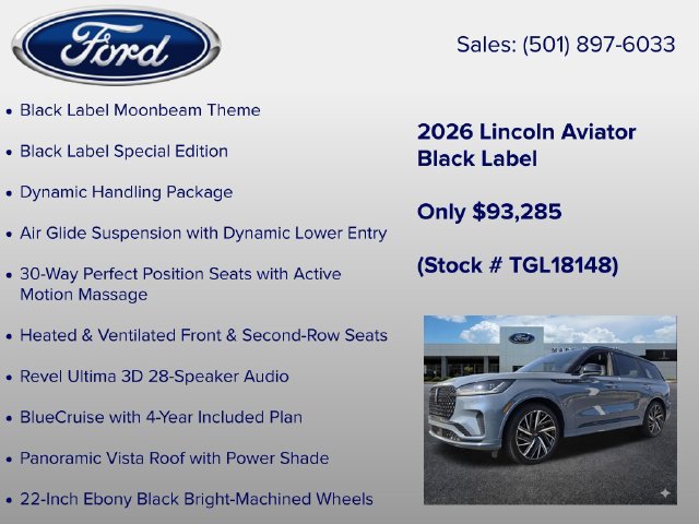 New 2026 Lincoln Aviator Black Label w/ Black Label Special Edition AWD/4WD image 6