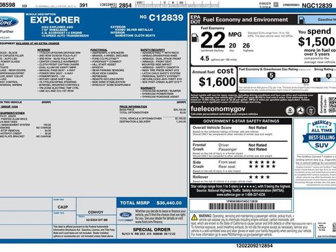 Used 2022 Ford Explorer 4WD image 3