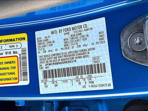 Certified 2025 Ford Bronco Sport Big Bend w/ Convenience Package AWD/4WD image 32